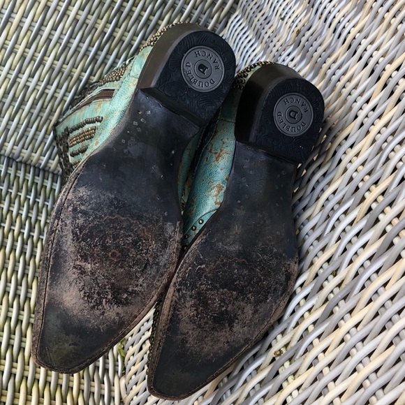 Double D Ranch Killa Flag Boots 9.5 Cowboy Lane - Picture 14 of 16